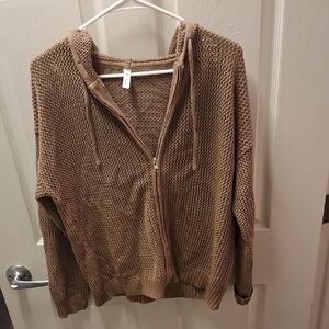 Women's Tan Knit Sweater